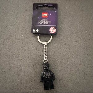 LEGO Marvel Black Panther Minifigure Keychain w Tag Wakanda Key Ring